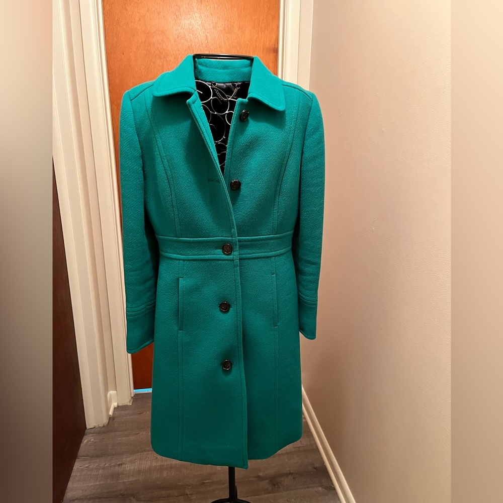 J.Crew Lady Day Coat Emerald Green P4